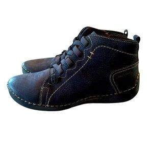 NWT Josef‎ Seibel Shoes Germany Fergey Leather Comfort Zip up Ankle Boots Fergey